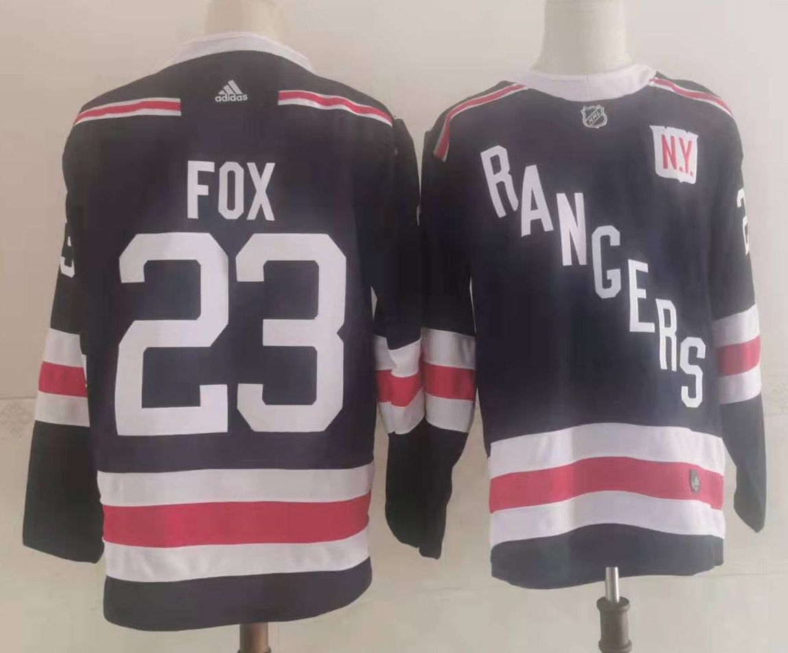 Men's New York Rangers Adam Fox #23 Navy Jersey